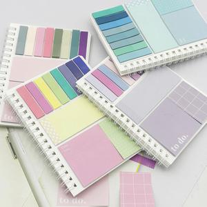 Set de Notas Adhesivas con Índices de Colores Surtidos Compatibles con Archivadores, Patrón Degradado/Surtido (Cuadrícula/Puntos Rayados/Rayas) - Product Image 1