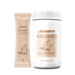 LIFEWORTH Lady Polvo de café instantáneo con péptidos de colágeno Suplemento de vitaminas para hombres Mujeres Cabello Uñas Hueso Articulaciones Músculos - Product Image 1
