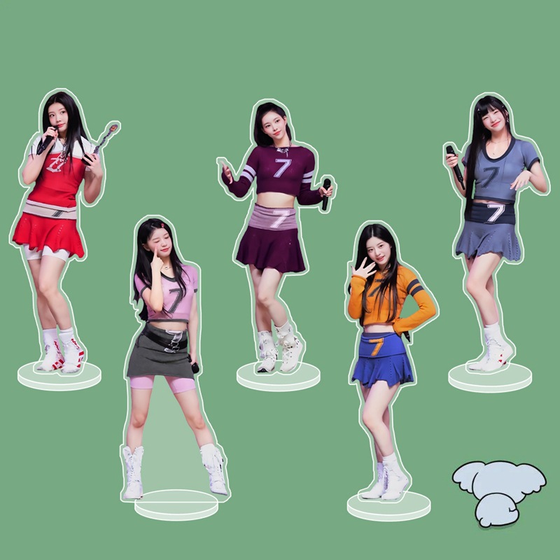 KPOP Idol 15CM ILLIT YUNAH MOKA WONHEE Transparent Plastic Standee