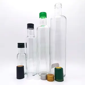 Оптовая продажа, стеклянная бутылка 250 мл, стеклянные бутылки с пульверизатором для оливкового масла с алюминиевыми крышками ropp для кулинарного масла