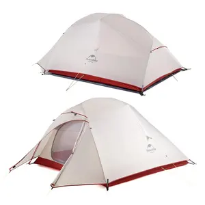 קמפינג אוהל פולנים Suppliers-Naturehike ענן עד 3 משודרג האולטרה 3 איש משפחת אוהל 20D ניילון עמיד למים מוט אלומיניום חיצוני קמפינג אוהל
