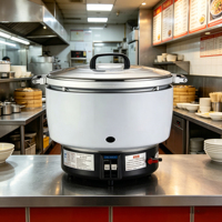 Cuisinières à riz commerciales Guangdong de 7L, 10L, 15L, 23L, 30L, grande capacité pour 200 personnes, hôtel, gaz naturel