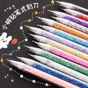 Couteau à bulles mignon style Ins, en forme de cœur, avec poignée en plastique, pour journal, autocollants, coupe-papier, couteau utilitaire - Product Image 1