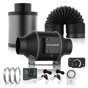 4 6 8 Zoll Luft filtration Combo EC Motor Inline-Kanal ventilator mit Drehzahl regler Kohle filter für 4 X4 Indoor Gardening Plant