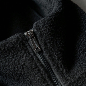 <span class=keywords><strong>Veste</strong></span> décontractée pour homme en polaire à blocs de couleur contrastés, coupe ample, fermeture éclair intégrale, écologique, style streetwear, pour l'hiver et les activités de plein air - Product Image 4