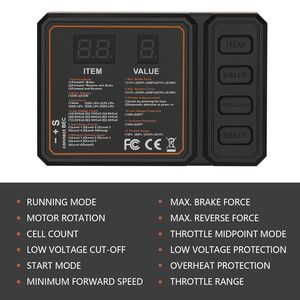 ตัวควบคุมความเร็วแบบไร้แปรงถ่าน 60A รุ่นอัพเกรด <span class=keywords><strong>2</strong></span>-3S พร้อมการ์ดโปรแกรมกันน้ำ สำหรับรถบังคับวิทยุขนาด 1/10 ผลิตในประเทศจีน - Product Image 6