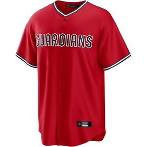Cleveland Guardians José Ramírez # 11 Camiseta de béisbol juvenil alternativa roja con cuello en V que absorbe la humedad para niños de 4 a 20 años - Product Image 2