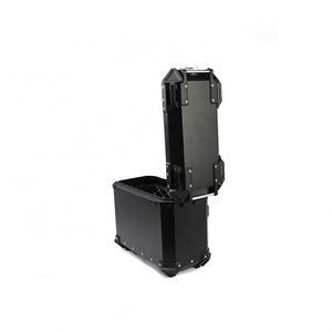 Caja Lateral de Aleación de Aluminio para Motocicleta, Carcasa Trasera de 38L con Diseño de X - Product Image 1