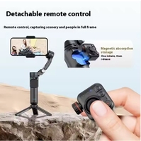 Stabilisateur de cardan M03 AI à suivi facial pour smartphones, microphone de téléphone portable à trois axes, anti-tremblement, lumière magnétique intégrée