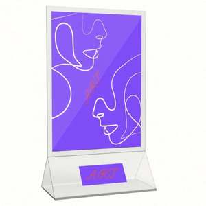 Portafotos Personalizado para Tarjetas Postales, Porta Menús Acrílico de Doble Cara - Product Image 2