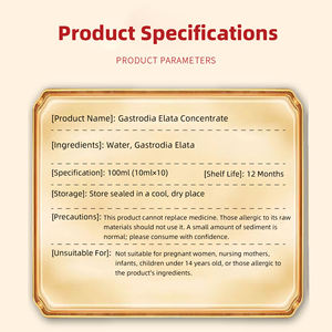 OEM hizmetleri doğal Gastrodia Elata özü püresi Gastrodin zengin takviyesi bellek artırıcı bitkisel özü sıvı - Product Image 3