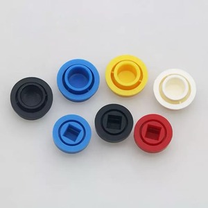 圆形键帽 ABS 材质，兼容 6x6 12x12 触觉开关，内径 3.1/3.2/3.4mm，含按钮帽 - Product Image 2