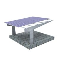Système de montage de carport solaire KINGSOLAR à haute clarté (2,5 m) pour SUV et camions de pompiers, fabricant CE ISO OEM