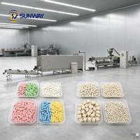 Ligne de production de litière pour chat en tofu, machine de fabrication de granulés de sable pour chat, granulateur de sable pour animaux de compagnie, ligne de séchage et d'emballage