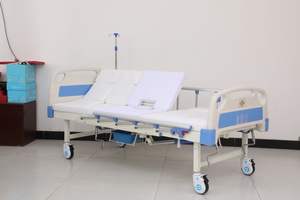 Tempat tidur perawatan Manual kasur rumah sakit medis harga pabrik untuk pasien - Product Image 5