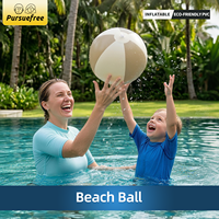 Ballon de plage gonflable Pursuefree en PVC, ballon de plage gonflable pour enfants, ballon de piscine gonflable