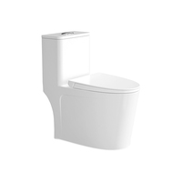 WC intégré moderne et minimaliste pour usage domestique, sanitaires de grand diamètre, toilettes en céramique anti-odeurs à siphon