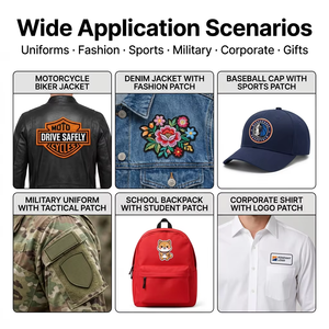 Bulk 3D Logo Die Cut <b>Sew</b>/Iron <b>On</b> <b>Patch</b> Hook And Loop Freedom Letter Custom Embroidery <b>Patches</b> For Clothing - Product Image 4