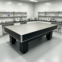 Table optique personnalisée OEM Laser Photonics avec support OEM, pieds à isolation vibratoire, surface optique en acier inoxydable