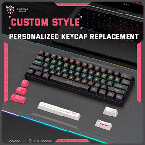 ONIKUMA G55 คีย์บอร์ดเกมมิ่งแบบมีสาย RGB 61 ปุ่ม ดีไซน์บาง ประหยัด คุณภาพดี สวิตช์สีน้ำตาล คีย์บอร์ดเรืองแสงสีรุ้ง - Product Image 6