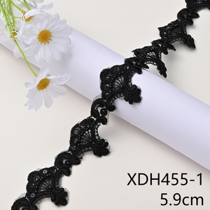 Nouvel arrivage Bozhou en stock : Dentelle polyester perlée de 14 cm, broderie écologique pour robe de mariée DIY et vêtements de mariée - Product Image 3