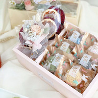2022 PVC Transparent fleur boîte-cadeau clair petite boîte à gâteau emballage festif mariage fête d'anniversaire boîtes d'emballage avec poignée