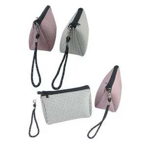 여자 여성을 위한 맞춤형 디자인 네오프렌 천공 화장품 가방 & 케이스 화장품 파우치 지갑 핸드백