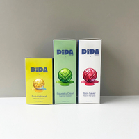 Caja de Cartón Blanca de Lujo con Logotipo Personalizado para Protector Solar, Empaque para Esencia de Cuidado de la Piel, Suero y Limpiador Facial