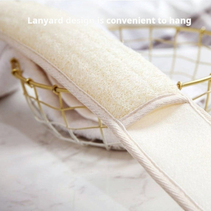 Wholesale Zenidoo Natural Eco-Friendly Loofah Bath Sponge Modern Long Towel 72x8cm for Soft Shower Cleaning Back Pulling Strip - Product Image 5
