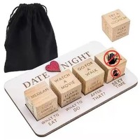 Dés de rendez-vous galants édition After Dark – Jeu de dés en bois réutilisables pour couples – Dés d'anniversaire de couple 2026 Nouveauté