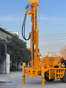 エアコンプレッサートラック搭載フル油圧地下水井戸掘削機ハンマービット付き - Product Image 5