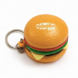 Llaveros Personalizados Antiestrés con Forma de Hamburguesa, Logotipo Impreso, Regalos Promocionales, Material de PU Suave, Impresión UV, Alivio del Estrés - Product Image 5