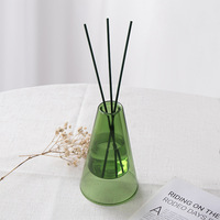 Diffuseur de parfum créatif à double paroi en verre coloré pour huiles essentielles