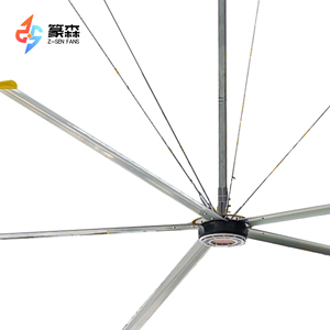 Quạt Trần Công nghiệp siêu lớn 8ft, công suất cao, xưởng sản xuất sân bóng rổ, lưỡi dao hợp kim nhôm động cơ pmsm - Product Image 6