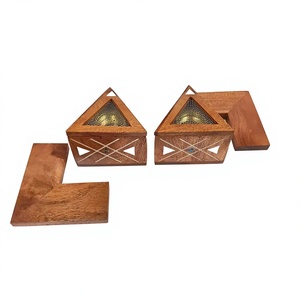 Elegante Mabkhara Árabe Decorada con Madreperla, Quemador de Incienso Indio de Sándalo Hecho a Mano de Alta Calidad, Lujoso y Religioso, Envío Rápido - Product Image 1