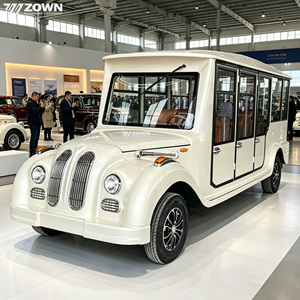 Voiture électrique miniature élégante à carrosserie fermée, style rétro vintage, véhicule classique pour cérémonie <span class=keywords><strong>de</strong></span> mariage, <span class=keywords><strong>transport</strong></span> VIP - Product Image 1