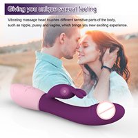 Vibrateur Lapin en Silicone pour Femme, Stimulateur Point G et Clitoris, Masseur Vibrant IPX7, Jouet Sexuel Nouveauté, Vente en Gros Usine