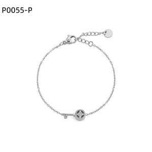 Pulsera de moda con circonita P0055 para mujer, joyería de alta calidad - Product Image 1