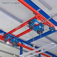 Pont roulant monorail flexible combiné pour ligne de production, capacités 0,5T, 1T, 2T