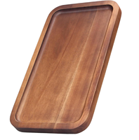 Ensemble de 12 plateaux de service en mélamine, 10-12 pouces, modernes, jetables, en bois, ovales, pour charcuterie, amuse-gueules, en vrac
