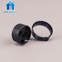 Accessoires pour stores à enroulement tubulaires électroniques numériques silencieux, tube en plastique de 50 mm, entraînement par couronne, pour bureau moderne et intérieur