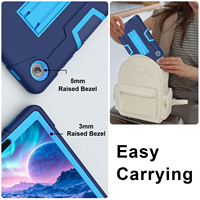 Étui antichoc à 3 couches pour Lenovo Tab One 8.7 K9 TB305FU 2025 avec support pliable en silicone et PC Armor OEM ODM