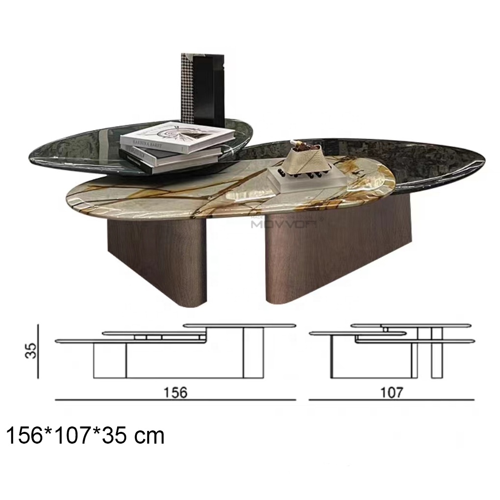 coffee table marble top round