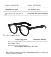 Monture de lunettes de lecture de luxe personnalisable de haute qualité et durable en acétate japonais, forme pleine monture pour adultes
