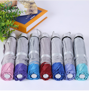 Wholesale Custom Logo Printing Cheap Reverse 3 Fold Umbrella Inverted Silver Coating Manual Promotional Umbrella for the Rain