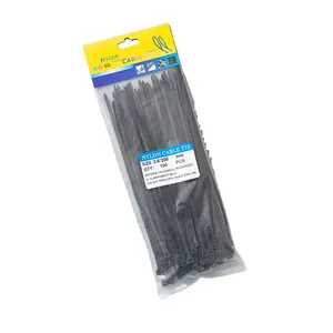 Nylon 66Width: 3.6mm4.8mm7.6mm9mm12mmx 100mm 150mm 200mm 280mm 350mm 400mm 500mm 800mm 1200mm uv plastic cable tie nylon zip tie