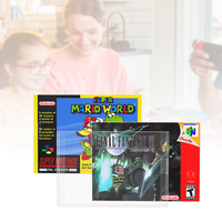 Boîtier de Rangement et Présentoir Protecteur Transparent en PET pour Cartouches de Jeux Nintendo 64 ou Super Nintendo (SNES) – Collection N64/SNES