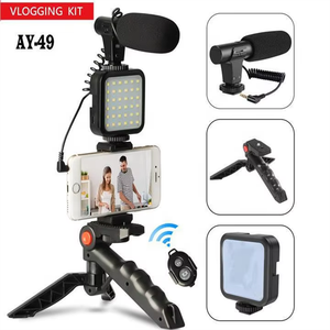 Kit de Création Vidéo AY-49 de Haute Qualité: Trépied Poulpe pour Téléphone, Lumière LED et Micro - Product Image 4