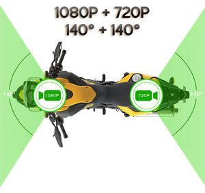 Caméra embarquée GPS étanche à double objectif HD 1080P de 4,0 pouces, enregistreur vidéo avant et arrière pour moto avec garantie d'un an - Product Image 3