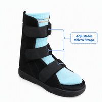 Stabilisateur de pied tombant unisexe, tige respirante en velours + doublure rembourrée en mousse, semelle intermédiaire avec coussin EVA, semelle extérieure en caoutchouc TPR, talon plat, bout plat